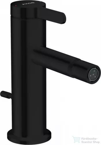 Hansgrohe AXOR ONE bidé csaptelep automata leeresztővel, matt fekete 48210670