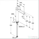 Kludi ZENTA magasított mosdócsaptelep króm 482560565