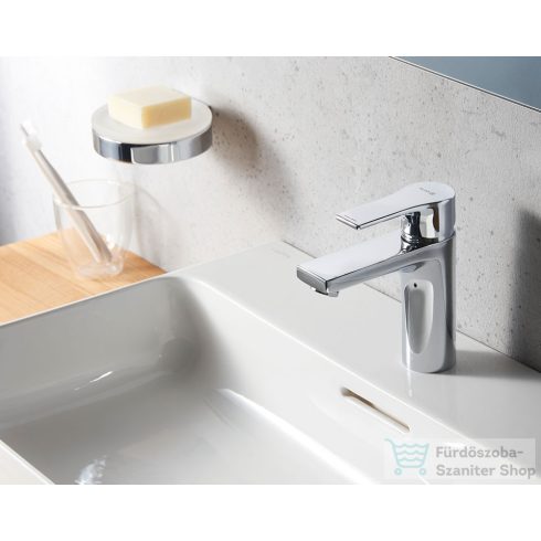 Kludi ZENTA SL egykaros mosdó csaptelep nyílt rendszerű vízmelegítőhöz 75 NA15, automata leeresztővel, króm 482770565