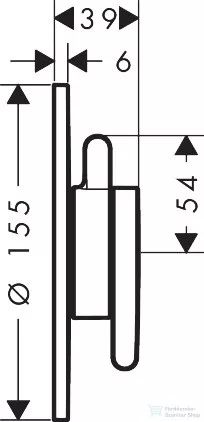 Hansgrohe AXOR ONE falsík alatti kád/zuhany csaptelep alaptest nélkül, szálcsiszolt nikkel 48415820