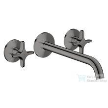  Hansgrohe AXOR ONE falsík alatti mosdó csaptelep 22 cm-es kifolyóval, polírozott fekete króm 48430330
