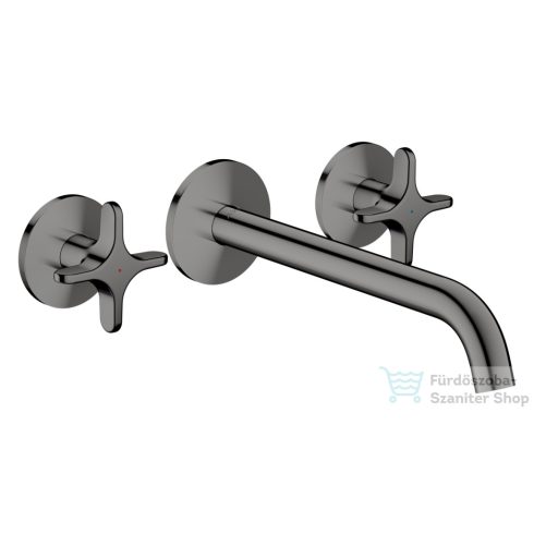 Hansgrohe AXOR ONE falsík alatti mosdó csaptelep 22 cm-es kifolyóval, polírozott fekete króm 48430330