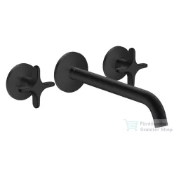   Hansgrohe AXOR ONE falsík alatti mosdó csaptelep 22 cm-es kifolyóval, matt fekete 48430670