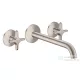 Hansgrohe AXOR ONE falsík alatti mosdó csaptelep 22 cm-es kifolyóval, rozsdamentes acél hatású 48430800