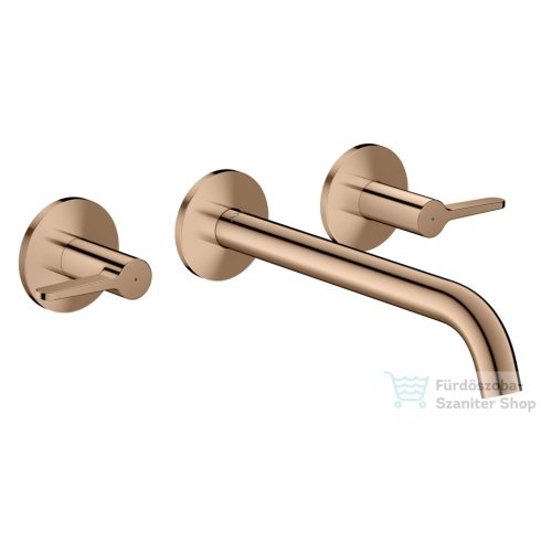 Hansgrohe AXOR ONE falsík alatti mosdó csaptelep 22 cm-es kifolyóval, polírozott vörös arany hatású 48431300