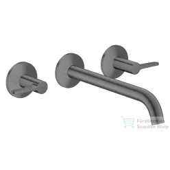   Hansgrohe AXOR ONE falsík alatti mosdó csaptelep 22 cm-es kifolyóval, szálcsiszolt fekete króm 48431340