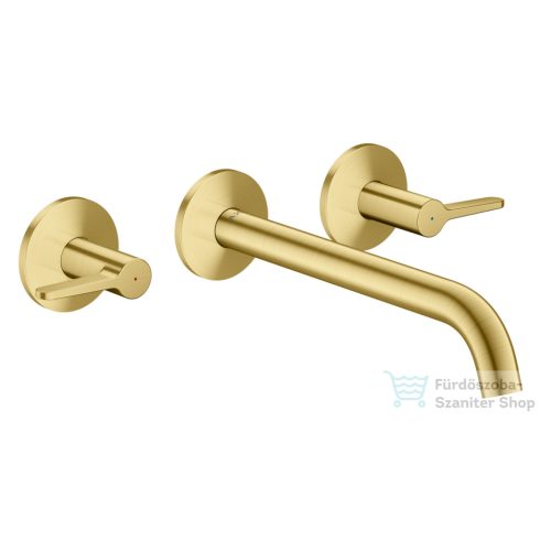 Hansgrohe AXOR ONE falsík alatti mosdó csaptelep 22 cm-es kifolyóval, szálcsiszolt sárgaréz 48431950
