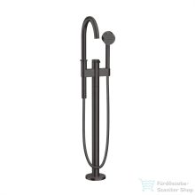   Hansgrohe AXOR ONE szabadonálló kádtöltő csaptelep zuhanyszettel,alaptest nélkül,Brushed black chrome 48440340