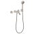 Hansgrohe AXOR ONE falsík alatti kádtöltő csaptelep zuhanyszettel, alaptest nélkül, rozsdamentes acél hatású 48443800