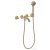 Hansgrohe AXOR ONE falsík alatti kádtöltő csaptelep zuhanyszettel, alaptest nélkül, szálcsiszolt bronz 48444140