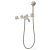 Hansgrohe AXOR ONE falsík alatti kádtöltő csaptelep zuhanyszettel, alaptest nélkül, rozsdamentes acél hatású 48444800