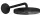 Hansgrohe AXOR ONE 280 fejzuhany zuhanykarral,1 jet, matt fekete 48491670