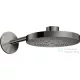 Hansgrohe AXOR ONE 280 fejzuhany zuhanykarral,2 jet,alaptest nélkül,polírozott fekete króm 48492330