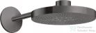 Hansgrohe AXOR ONE 280 fejzuhany zuhanykarral,2 jet,alaptest nélkül,szálcsiszolt fekete króm 48492340