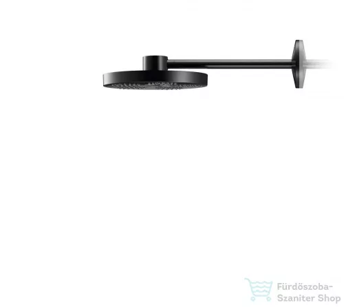 Hansgrohe AXOR ONE 280 fejzuhany zuhanykarral, 2 jet, alaptest nélkül, matt fekete 48492670