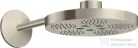 Hansgrohe AXOR ONE 280 fejzuhany zuhanykarral,2 jet,alaptest nélkül,szálcsiszolt nikkel 48492820