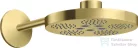 Hansgrohe AXOR ONE 280 fejzuhany zuhanykarral,2 jet,alaptest nélkül,szálcsiszolt sárgaréz hatású 48492950