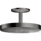 Hansgrohe AXOR ONE 280 fejzuhany mennyezeti zuhanykarral,1 jet,polírozott fekete króm 48493330