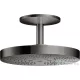 Hansgrohe AXOR ONE 280 fejzuhany 2 jet mennyezeti csatlakozással,polírozott fekete króm 48494330