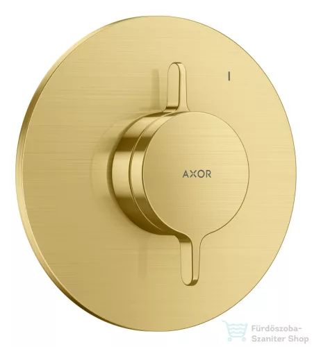 Hansgrohe AXOR ONE falsík alatti kád/zuhany csaptelep alaptest nélkül, szálcsiszolt sárgaréz 48615950