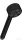 Hansgrohe AXOR ONE Ecosmart kézizuhany,1 jet, matt fekete 48651670