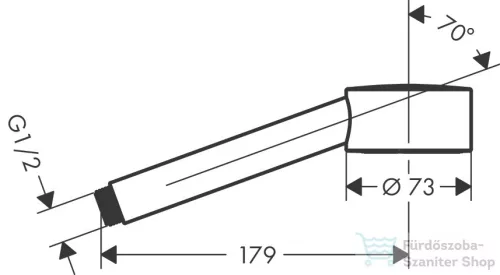 Hansgrohe AXOR ONE Ecosmart kézizuhany,1 jet, matt fehér 48651700