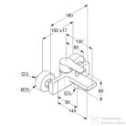 Kludi ZENTA SL egykaros kádtöltő és zuhanycsap, króm 486700565
