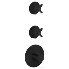   Hansgrohe AXOR ONE falsík alatti termosztátos kád/zuhany csaptelep alaptest nélkül, matt fekete 48712670