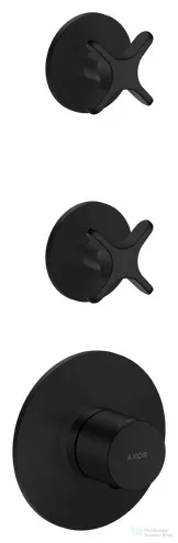 Hansgrohe AXOR ONE falsík alatti termosztátos kád/zuhany csaptelep alaptest nélkül, matt fekete 48712670
