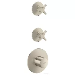   Hansgrohe AXOR ONE falsík alatti termosztátos kád/zuhany csaptelep alaptest nélkül, szálcsiszolt nikkel 48712820