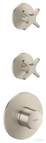 Hansgrohe AXOR ONE falsík alatti termosztátos kád/zuhany csaptelep alaptest nélkül, szálcsiszolt nikkel 48712820