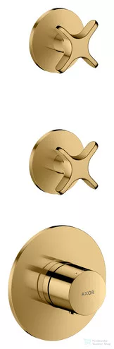 Hansgrohe AXOR ONE falsík alatti termosztátos kád/zuhany csaptelep alaptest nélkül, polírozott arany hatású 48712990