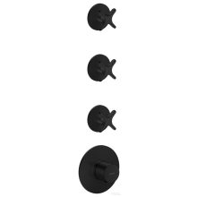   Hansgrohe AXOR ONE falsík alatti termosztátos kád/zuhany csaptelep alaptest nélkül, matt fekete 48713670