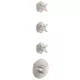 Hansgrohe AXOR ONE falsík alatti termosztátos kád/zuhany csaptelep alaptest nélkül, rozsdamentes acél hatású 48713800