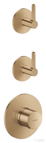 Hansgrohe AXOR ONE falsík alatti termosztátos kád/zuhany csaptelep alaptest nélkül, szálcsiszolt bronz 48722140