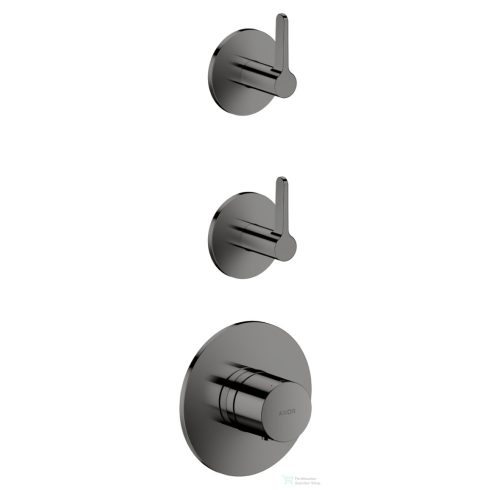 Hansgrohe AXOR ONE falsík alatti termosztátos kád/zuhany csaptelep alaptest nélkül, polírozott fekete króm 48722330