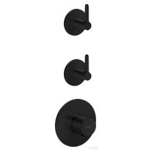   Hansgrohe AXOR ONE falsík alatti termosztátos kád/zuhany csaptelep alaptest nélkül, matt fekete 48722670