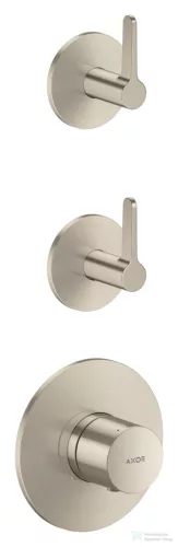 Hansgrohe AXOR ONE falsík alatti termosztátos kád/zuhany csaptelep alaptest nélkül, szálcsiszolt nikkel 48722820