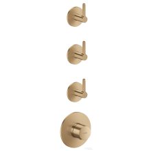   Hansgrohe AXOR ONE falsík alatti termosztátos kád/zuhany csaptelep alaptest nélkül, szálcsiszolt bronz 48723140