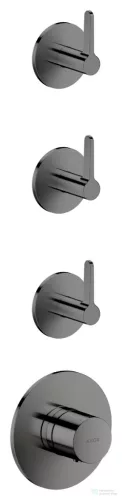 Hansgrohe AXOR ONE falsík alatti termosztátos kád/zuhany csaptelep alaptest nélkül, polírozott fekete króm 48723330