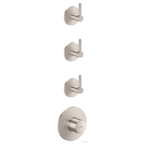 Hansgrohe AXOR ONE falsík alatti termosztátos kád/zuhany csaptelep alaptest nélkül, rozsdamentes acél hatású 48723800