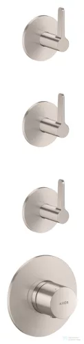 Hansgrohe AXOR ONE falsík alatti termosztátos kád/zuhany csaptelep alaptest nélkül, rozsdamentes acél hatású 48723800