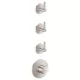 Hansgrohe AXOR ONE falsík alatti termosztátos kád/zuhany csaptelep alaptest nélkül, rozsdamentes acél hatású 48723800