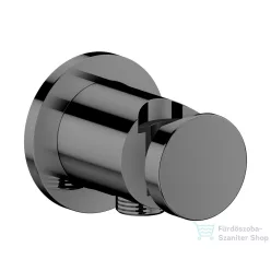   Hansgrohe AXOR ONE zuhanytartó gégecső csatlakozóval, polírozott fekete króm 48780330