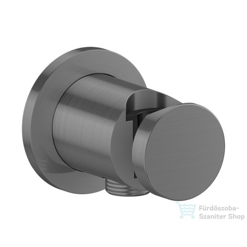 Hansgrohe AXOR ONE zuhanytartó gégecső csatlakozóval, szálcsiszolt fekete króm 48780340