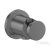 Hansgrohe AXOR ONE zuhanytartó gégecső csatlakozóval, szálcsiszolt fekete króm 48780340