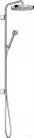 Hansgrohe AXOR ONE Showerpipe 280 1 jet zuhanyszett esőzetővel, és gégecsőcsatlakozóval, króm 48790000