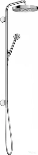 Hansgrohe AXOR ONE Showerpipe 280 1 jet zuhanyszett esőzetővel, és gégecsőcsatlakozóval, króm 48790000
