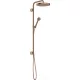 Hansgrohe AXOR ONE Showerpipe 280 1 jet zuhanyszett esőztetővel, és gégecső csatlakozóval,szálcsiszolt vörös arany hatású 48790310