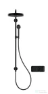 Hansgrohe AXOR ONE Showerpipe 280 1 jet zuhanyszett esőzetővel, és gégecsőcsatlakozóval, matt fekete 48790670